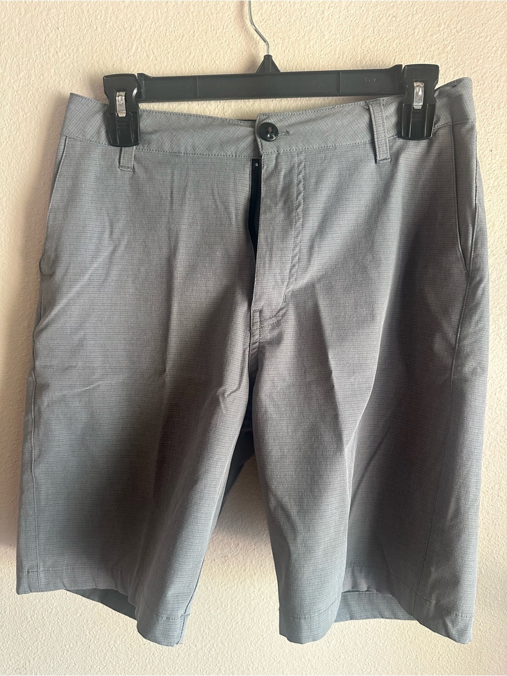 Ocean Current Gray Flat-Front Shorts